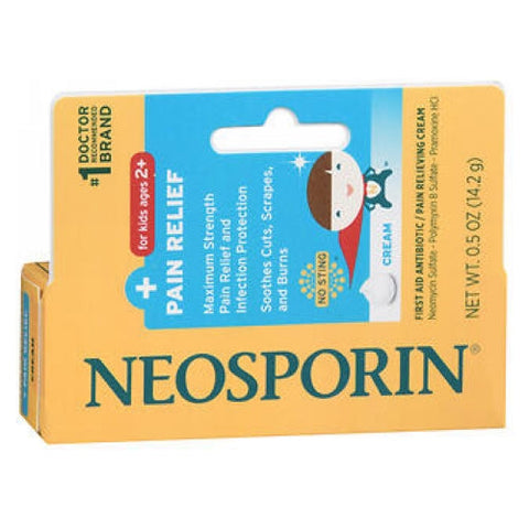 Neosporin, Plus Pain Relief Cream Kids, 0.5 Oz Neosporin
