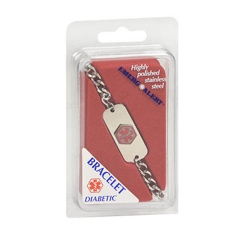 Emerg Alert, Emergency Medical Identification Bracelet For Diabetic, 1 each Emerg Alert