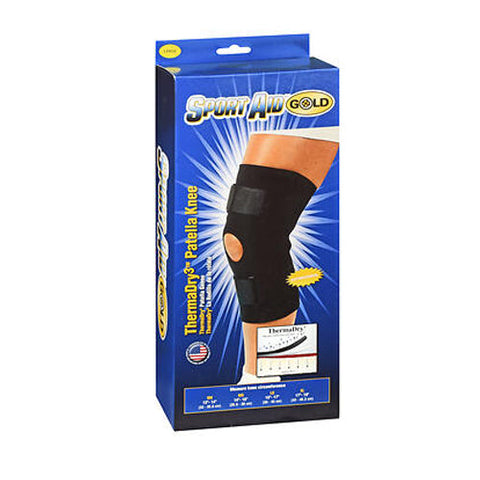 Sport Aid, Gold ThermaDry3 Patella Knee Large, 1 Each Sport Aid