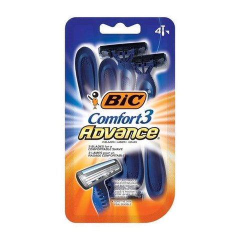 Bic, Comfort 3 Advance Shavers For Men, 4 each Bic