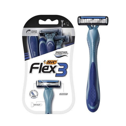 Bic, Flex 3 Shavers For Men, 4 each Bic