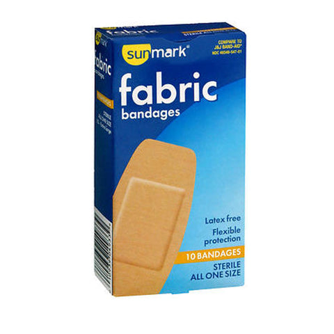 Sunmark, Fabric Bandages All One Size Extra Large, 10 Count Sunmark