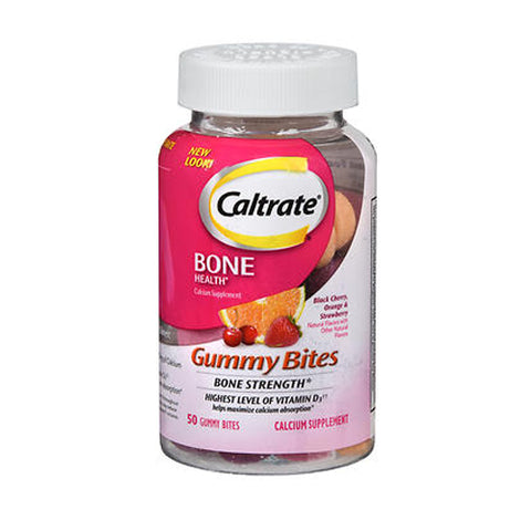 Caltrate, Calcium And Vitamin D Gummy Bites, 50 each Caltrate
