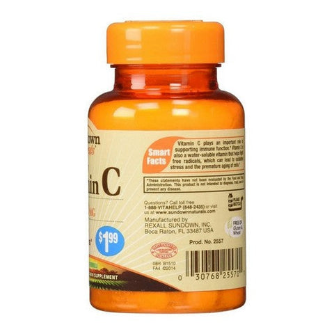 Sundown Naturals, High Potency Vitamin C, 500 mg, 50 tabs Sundown Naturals