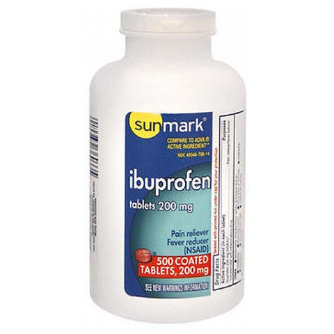 Sunmark, Ibuprofen, 200 Mg, 500 Count Sunmark