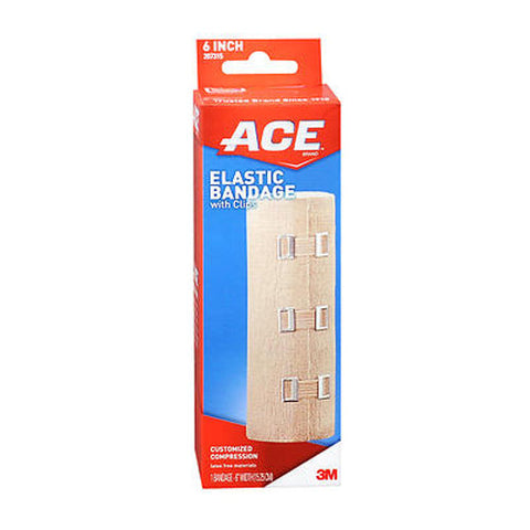 Ace, Elastic Bandage With Clips 6 Inch, 1 Each Ace
