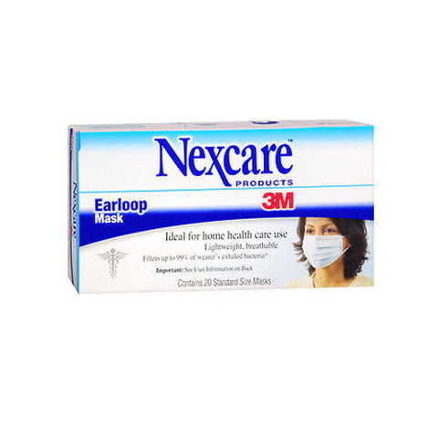 Nexcare, Ear Loop Face Mask Blue, 20 Count Nexcare