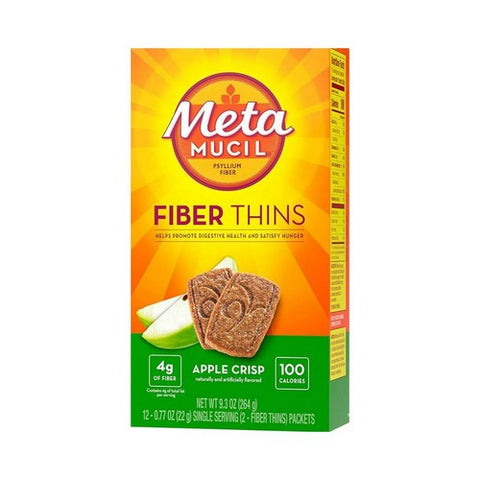 Metamucil, Fiber Thins Apple Crisp, 12 Count Metamucil