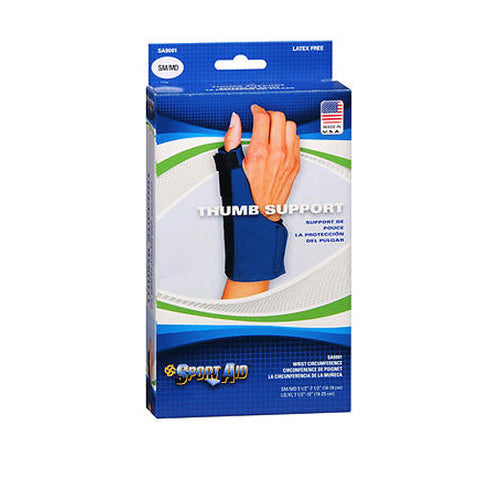 Sport Aid, Thumb Support Small And Medium Blue, 1 Each Sport Aid