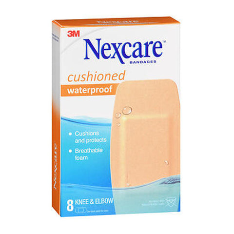 Nexcare, Cushioned Bandages Waterproof Knee And Elbow 2 X 4 Inch, 8 Each Nexcare