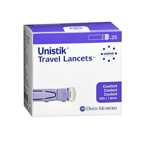 Unilet, Travel Lancets Comfort 28G 1.8Mm, 23G, 25 Count Unilet