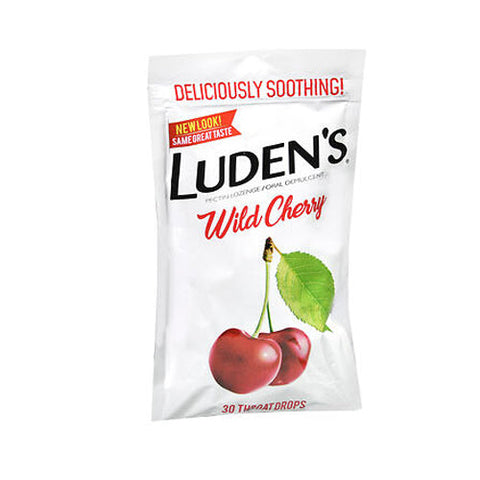 Ludens, Throat Drops Wild Cherry, 30 Count Ludens