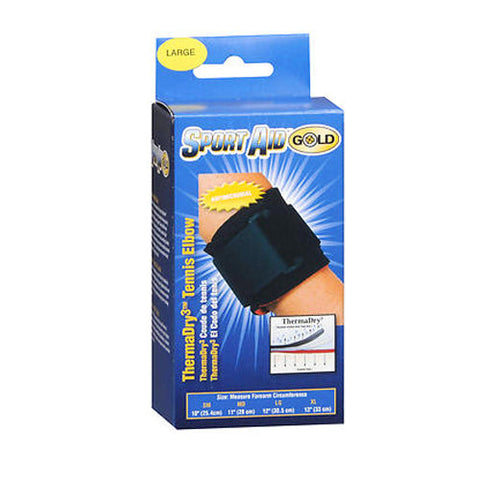 Sport Aid, Gold Thermadry3 Tennis Elbow Large, 1 Each Sport Aid