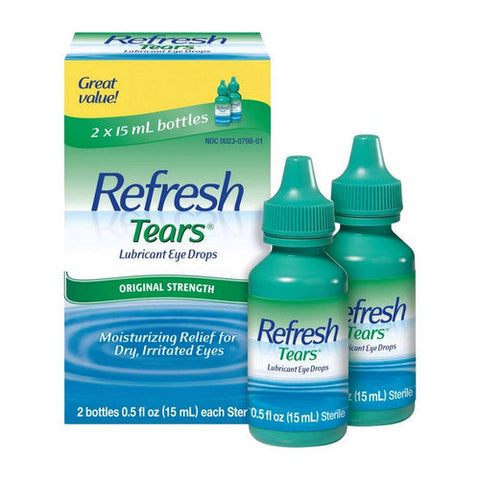 Refresh, Refresh Tears Lubricant Eye Drops, 2 x 15 ml Refresh