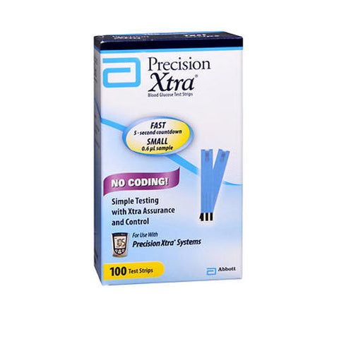 Precision Xtra, Blood Glucose Test Strips, 100 each Precision Xtra