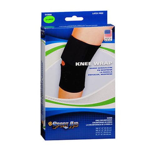 Sport Aid, Knee Wrap X-Large Black, 1 Each Sport Aid