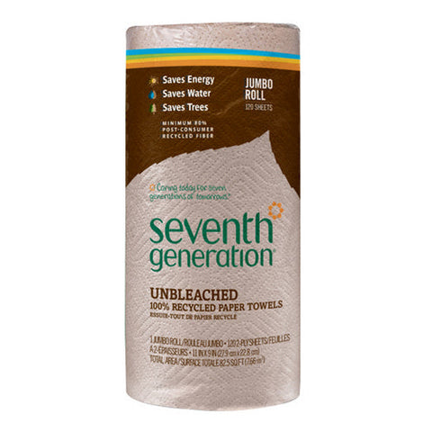 Seventh Generation, Natural Paper Towels, 120 Count(Case Of 30)