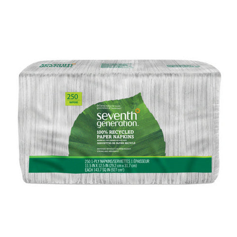 Seventh Generation, 100% Recycled Paper Napkins, 250 Count(Case Of 12) Seventh Generation