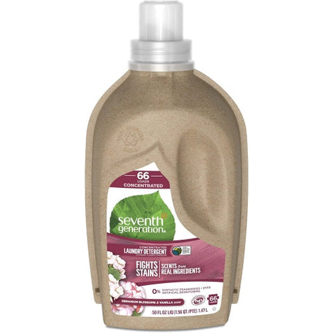 Seventh Generation, Natural  Concentrated Liquid Laundry Detergent, Geranium Vanilla 50 OZ Seventh Generation