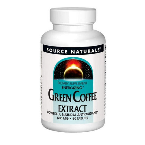 Source Naturals, Green Coffee Extract Energizing, 500 mg, 60 tabs Source Naturals