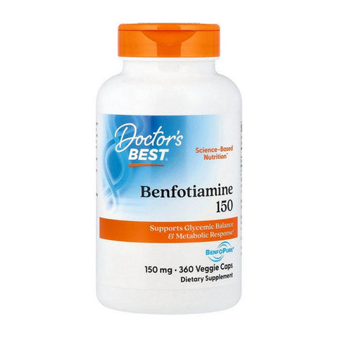 Doctors Best, Benfotiamine With BenfoPure, 150 mg, 360 Veggie Caps Doctors Best