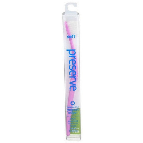 Preserve, Soft Bristle Toothbrush Pink Travel Case, 1 Each (Case Of 6) Preserve