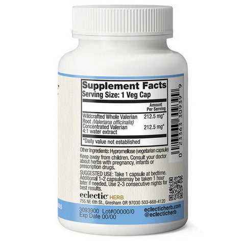 Eclectic Herb, Valerian, 425 Mg, 90 Veg Caps Eclectic Herb