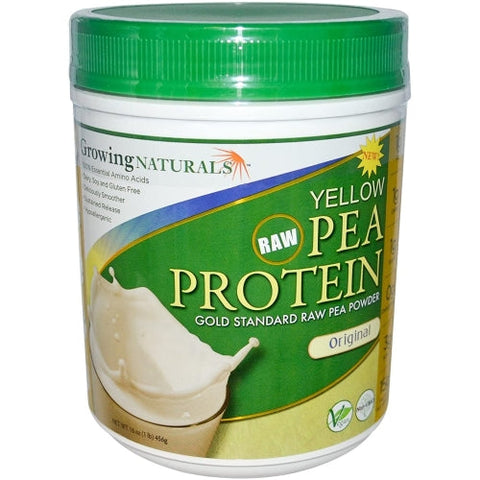 Growing Naturals, Yellow Pea Protein, Original 16 OZ Growing Naturals