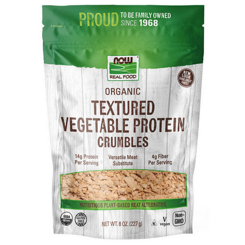 Now Foods, Textured Soy Protein Granules-Certified Organic, 8 OZ Now Foods