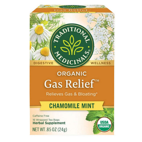 Traditional Medicinals, Organic Gas Relief Tea, 16 BAGS Traditional Medicinals