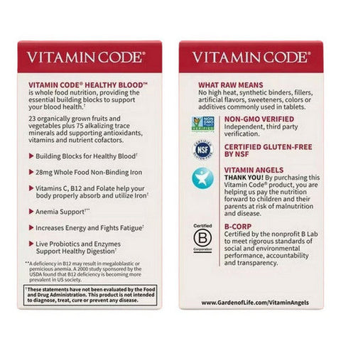 Garden of Life, Vitamin code, Healthy Blood 60 vcaps Garden of Life