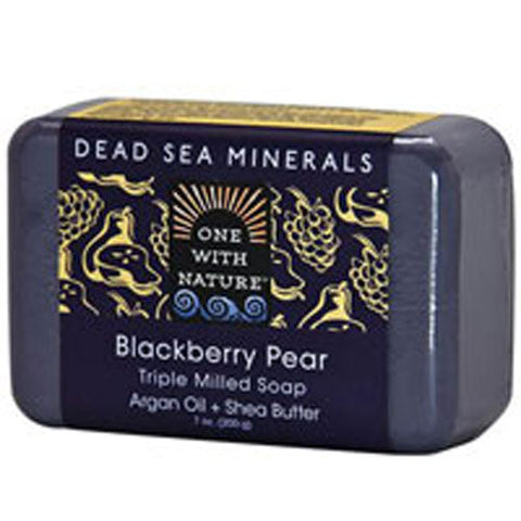 One with Nature, Dead Sea Mineral Bar Soap, Blackberry Pear 7 OZ One with Nature