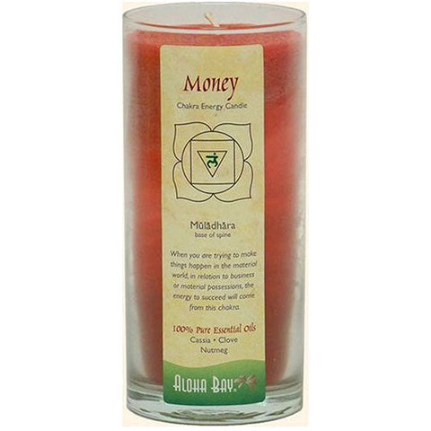 Aloha Bay, Chakra Energy Candle Jar Money, 11 OZ Aloha Bay