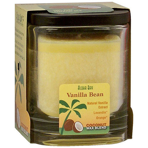 Aloha Bay, Eco Palm Square Jar, Vanilla Bean Cream 8 oz Aloha Bay