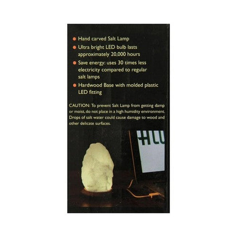 Aloha Bay, Himalayan Salt Crystal Lamp 4 inches, White USB 1 CT Aloha Bay