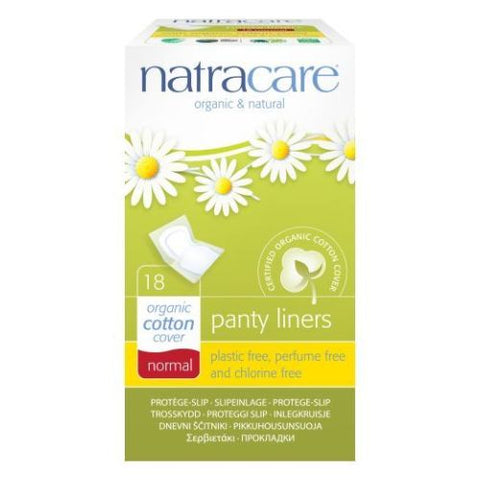 Natracare, Panty Liners Organic Cotton Covers Normal, 18 count Natracare