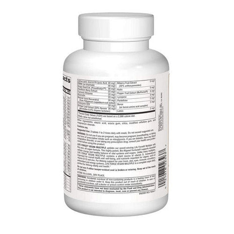 Source Naturals, Life Force Vegan Multiple, 120 Tabs Source Naturals