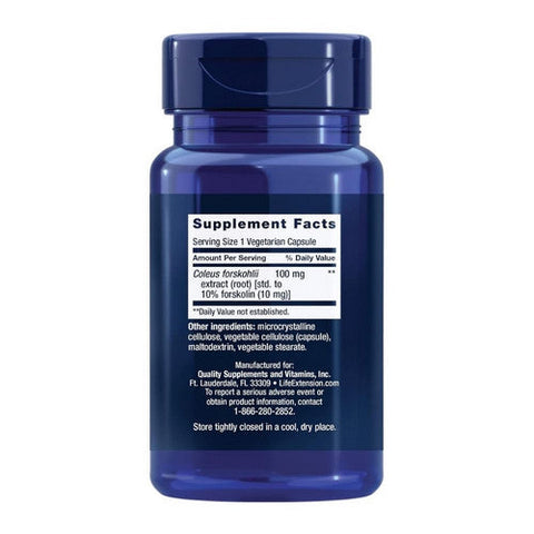 Life Extension, Forskolin, 10 mg, 60 Vcaps Life Extension