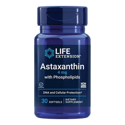 Life Extension, Bio-Enhanced Astaxanthin With Phospholipids, 4 mg, 30 Soft gels Life Extension