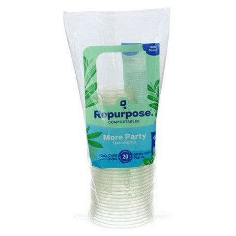Repurpose, Compostables Cold Cups, 20 Count(Case Of 6)