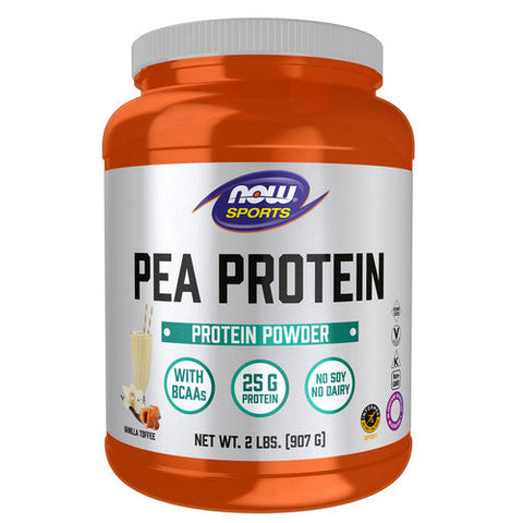 Now Foods, Pea Protein Vanilla Toffee, 2 lbs Now Foods