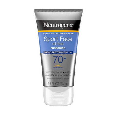 Neutrogena, Sport Face Oil Free Sunscreen Spf 70+, 2.5 Oz Neutrogena
