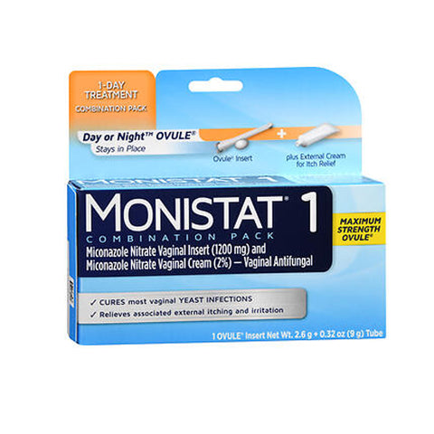Monistat, Yeast Infection Treatment, Ovule Insert & External Itch Cream, Day Or Night 1 each Monistat