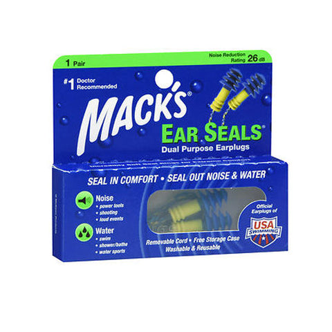 Mack's, Ear Seals Dual Purpose Earplugs, 1 Pair Mack's