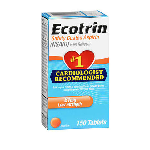Ecotrin, Safety Coated Aspirin Low Strength Tablets, 81 Mg, 150 Count Ecotrin