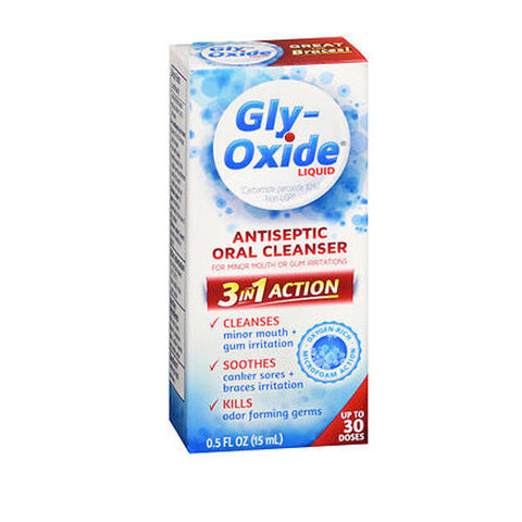 Gly-Oxide, Antiseptic Oral Cleanser Liquid, 0.5 oz Gly-Oxide