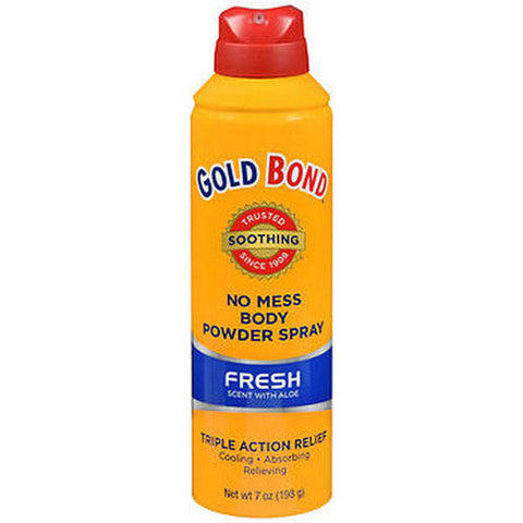 Gold Bond, No Mess Powder Spray, Fresh Scent With Aloe 7 oz