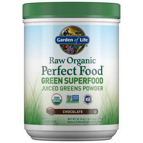Garden of Life, Perfect Food Raw Real, Chocolate Cacao Powder 570 Grams Garden of Life