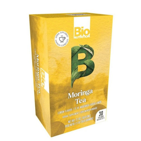 Bio Nutrition, Moringa Tea Lemon, Lemon 30 Bags