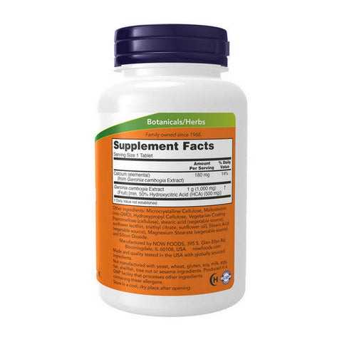 Now Foods, Garcinia, 1000 mg, 120 Tab Now Foods